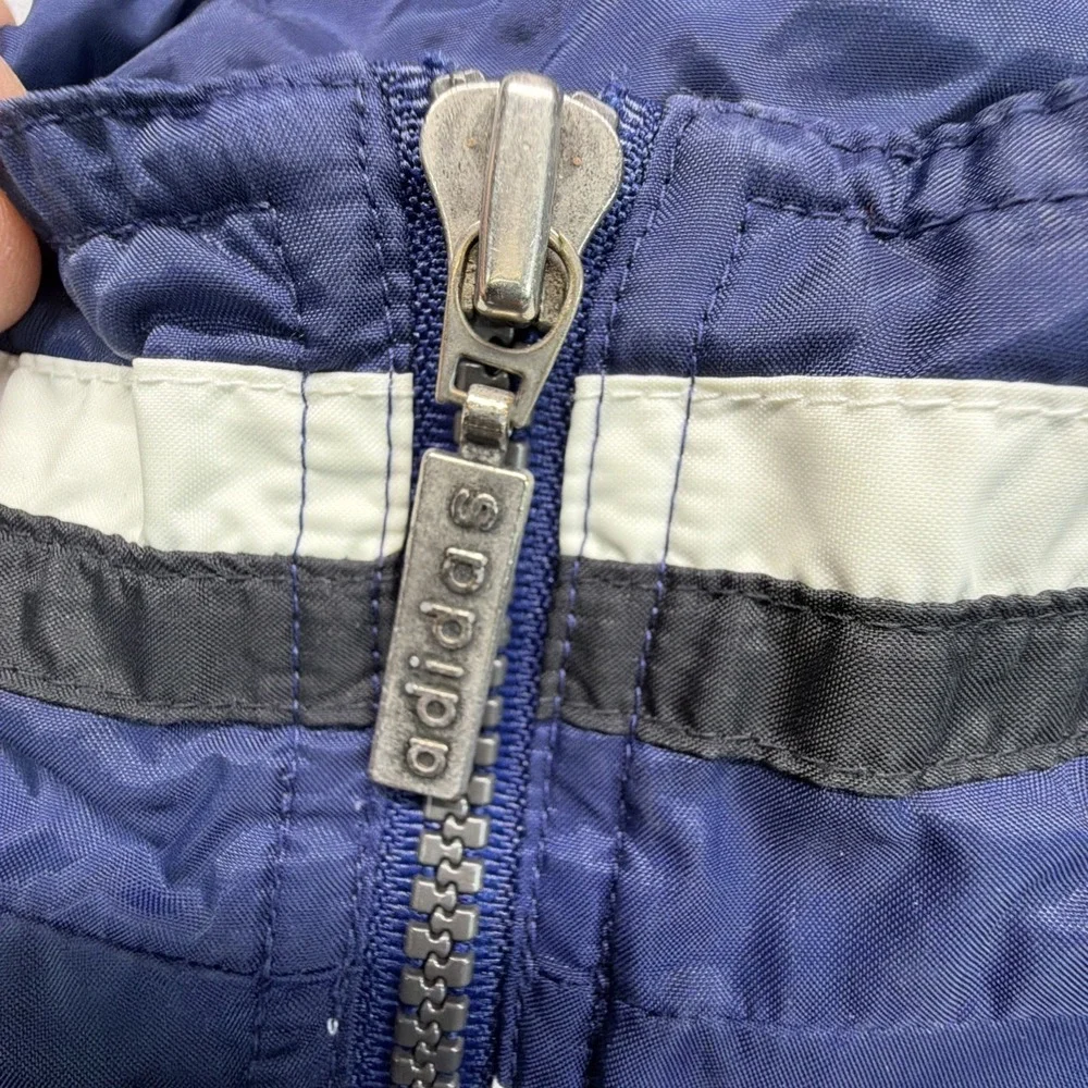 Vintage Adidas‎ Jacket Mens Large Stripes 90s Windbreaker